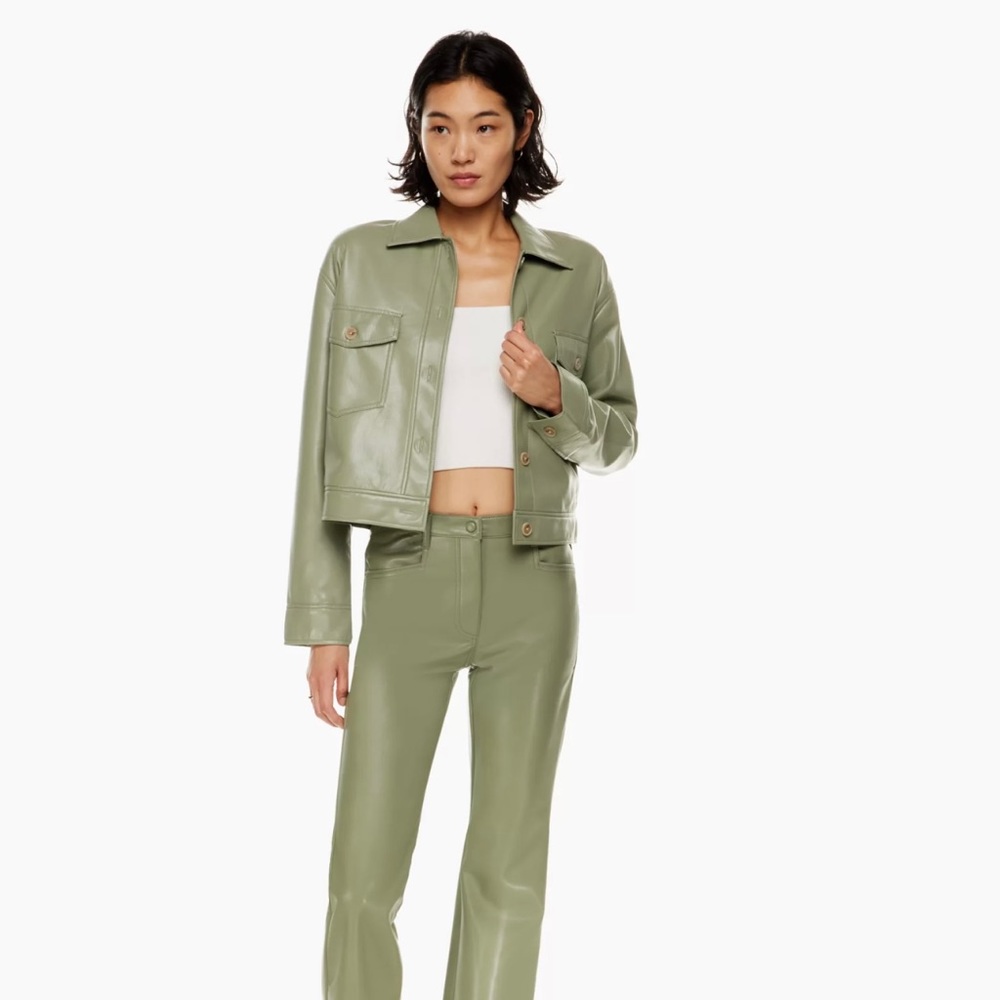NWT ARITZIA Autumn Shirt Jacket in bitter sage size medium